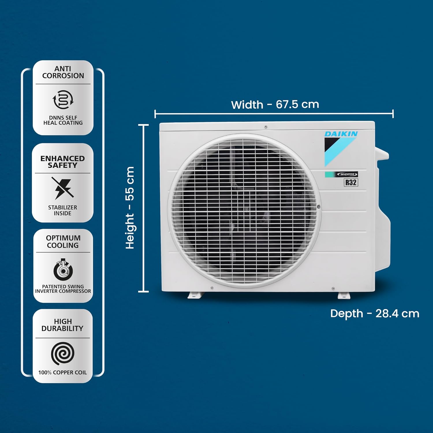 Daikin Premium Series 1 Ton 3★ Inverter image 5 — AR Cool Center Delhi